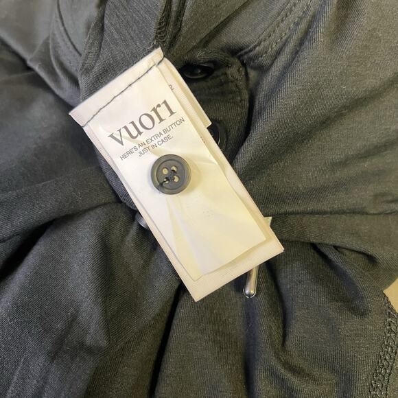 Vuori Women's Lux Henley Jumpsuit Size Small Henley Black Heather Tie Waist NWT - Picture 11 of 16